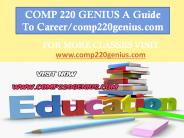 COMP 220 GENIUS A Guide To Career/comp220genius.com