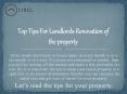 Top Tips For Landlords-Renovation of the property PowerPoint PPT Presentation