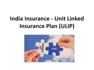 India Insurance - Unit Linked Insurance Plan (ulip nav)
