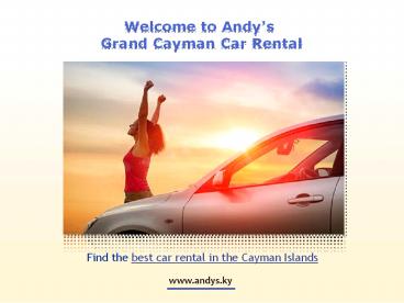 Get Affordable Car Rentals in Georgetown with Us!