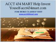 ACCT 434 MART Help Invent Youself-acct434mart.com