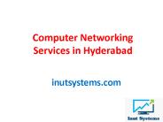 computer networking services in hyderabad