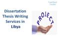 Dissertation Thesis Writing Services in Libya PowerPoint PPT Presentation