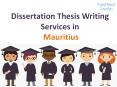 Dissertation Thesis Writing Services in Mauritius PowerPoint PPT Presentation