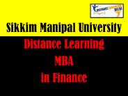 SMU Distance Learning MBA in Finance