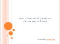 Best Corporate Training Programs In India PowerPoint PPT Presentation