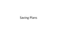Saving Plans