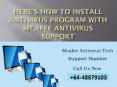 Here’s how to install antivirus program with McAfee antivirus support? PowerPoint PPT Presentation