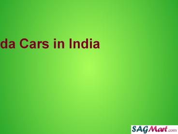 List of New Honda Cars in India