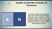 Unable to Add New Friends on Facebook