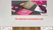 The importance of invitation cards