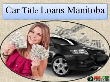 Car Title Loans Manitoba