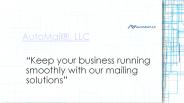AutoMail LLC - Mailroom Automation Solutions