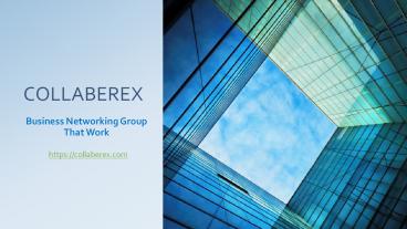 Business networking groups