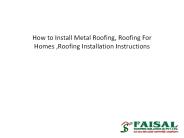 How to Install Metal Roofing