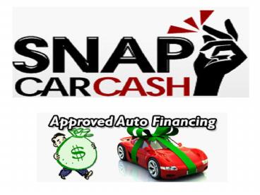 Bad credit Car loans Ontario