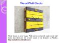 Wood Wall Clocks PowerPoint PPT Presentation