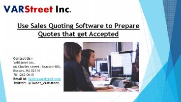 Use Sales Quoting Software to Prepare Quotes that get Accepted