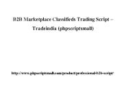 B2B Marketplace Classifieds Trading Script – Tradeindia (phpscriptsmall)