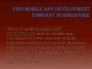 FIND MOBILE APP DEVELOPMENT COMPANY IN SINGAPORE | BThrust