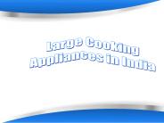 Large Cooking Appliances in India