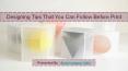 Designing Tips That You Can Follow Before Print PowerPoint PPT Presentation