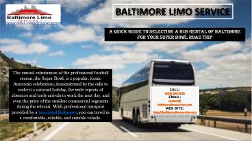Baltimore Party Buses