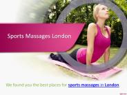 Best Sports Massage Centre in London