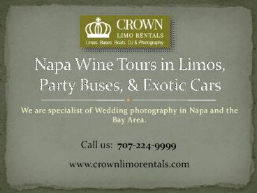 Napa Wine Tours in Limos, Party Buses, & Exotic Cars