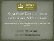 Napa Wine Tours in Limos, Party Buses, & Exotic Cars