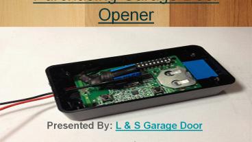 Purchasing A Garage Door Opener