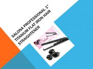 Salona Professional 1 Titanium Flat Iron Hair Straightener