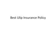 Best Ulip Insurance Policy