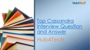 Cassandra Interview Questions and Answers