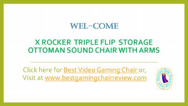 X Rocker Wireless Audio Gaming Chair (1)