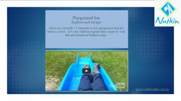 Nutkin Lodge - Playground fun