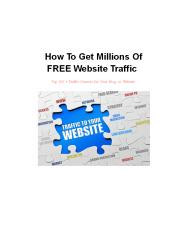 How to get millions of free traffic