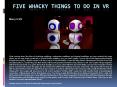 Five Whacky Things To Do in VR PowerPoint PPT Presentation