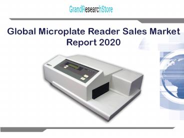 Global microplate reader sales market report 2020
