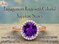 Engagement Rings With Colorful Sapphire Stones PowerPoint PPT Presentation