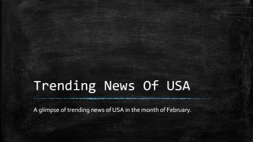 Trending News of USA