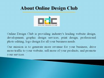 Professional Web Design and Development Services - Online Design Club