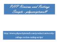 PHP Reviews and Ratings Scripts - phpscriptsmall PowerPoint PPT Presentation