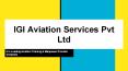 IGI Aviation Services Pvt Ltd PowerPoint PPT Presentation