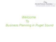 Legacy Planning in Puget Sound