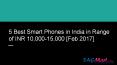 5 Best Smart Phones in India in Range of INR 10,000-15,000 [Feb 2017]
