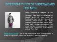 Different Types of Underwears for Men PowerPoint PPT Presentation