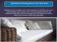 Upholstery Cleaning Perth | Sofa And Rug Cleaning | Mattress Cleaning (4) PowerPoint PPT Presentation