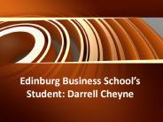 Edinburg Business School’s Student: Darrell Cheyne