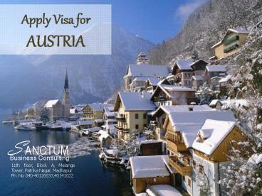 Austria Visa Process